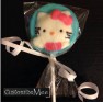 294sp Bye Bye Kitty Face Chocolate or Hard Candy Lollipop Mold